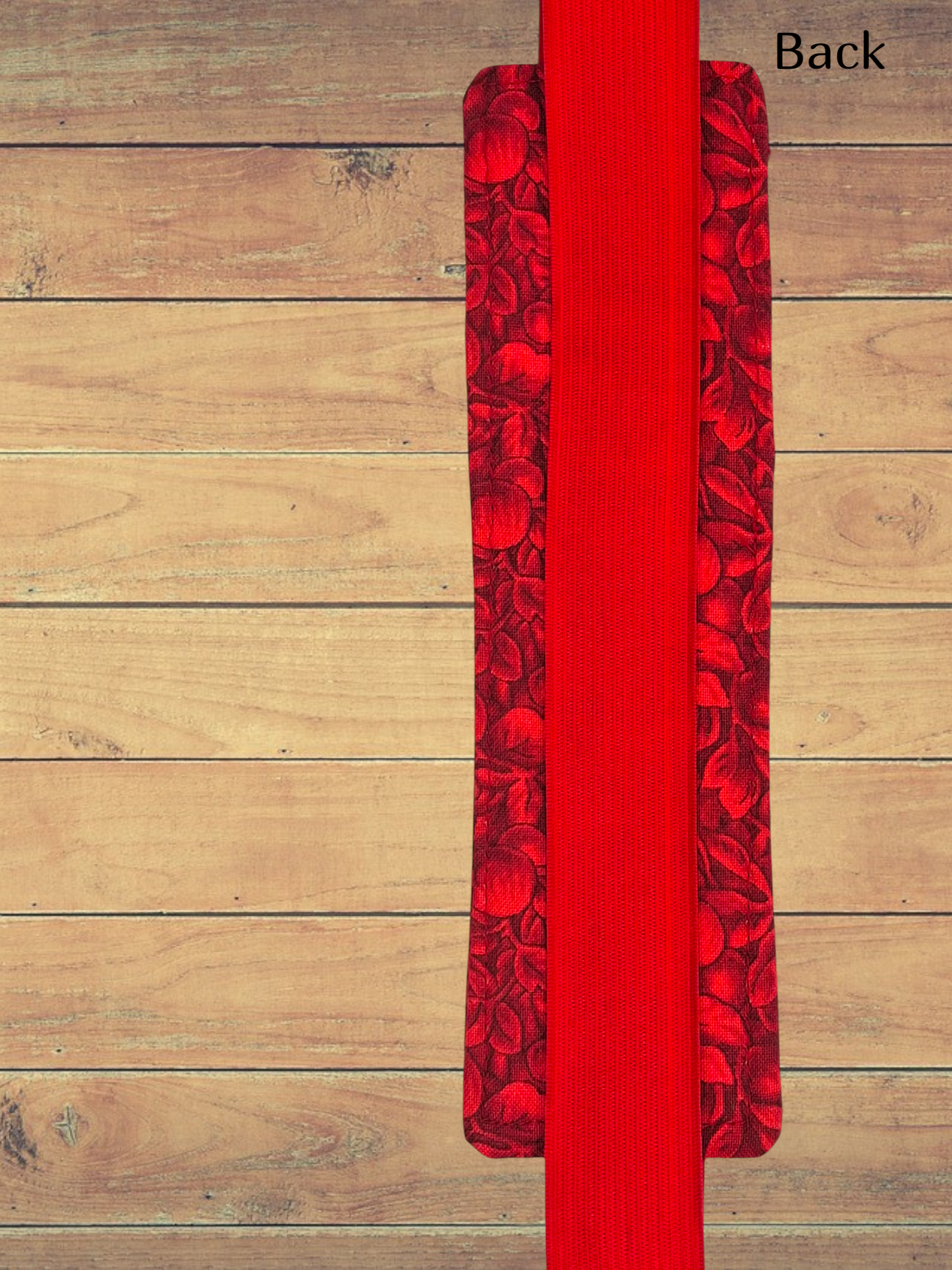 Penholder/Bookmark - Red Apples - Red Elastic