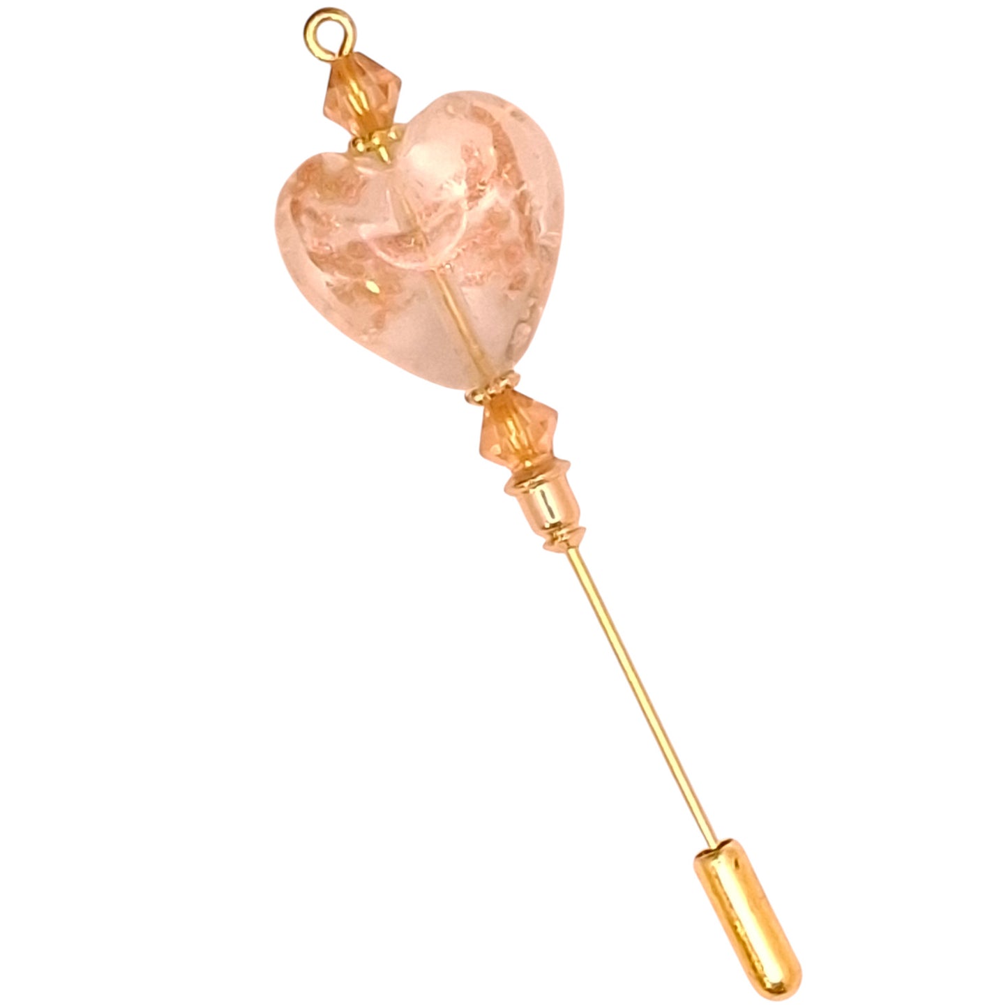 Speckled Gold Heart