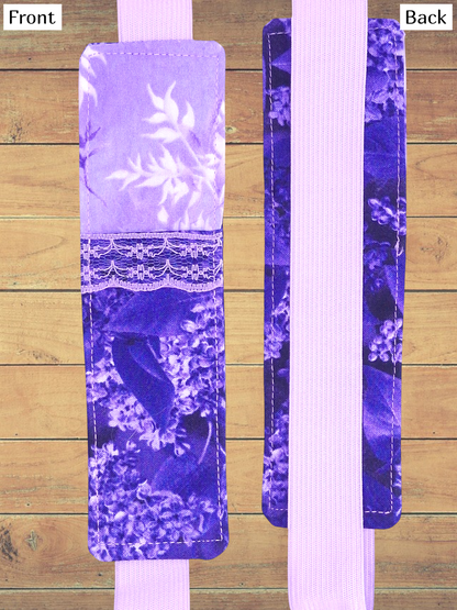 Penholder/Bookmark - Purple and Lilac - Light Purple Elastic