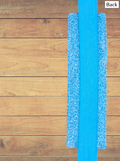 Penholder/Bookmark - Aquamarine Speckle - Light Blue Elastic